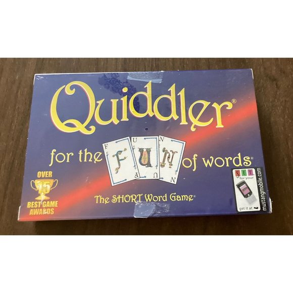 Quiddler For The Fun Of Words The Short Word Game Ages 8 To Adult 2-8 Players - Picture 1 of 2